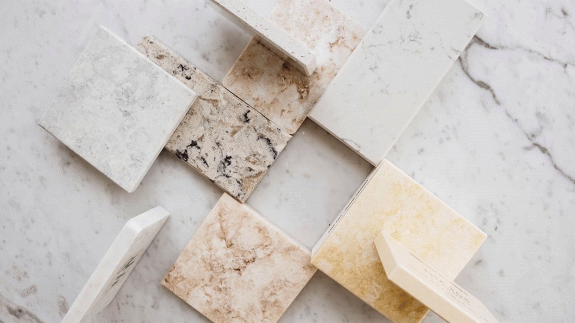 Natural stone tile samples
